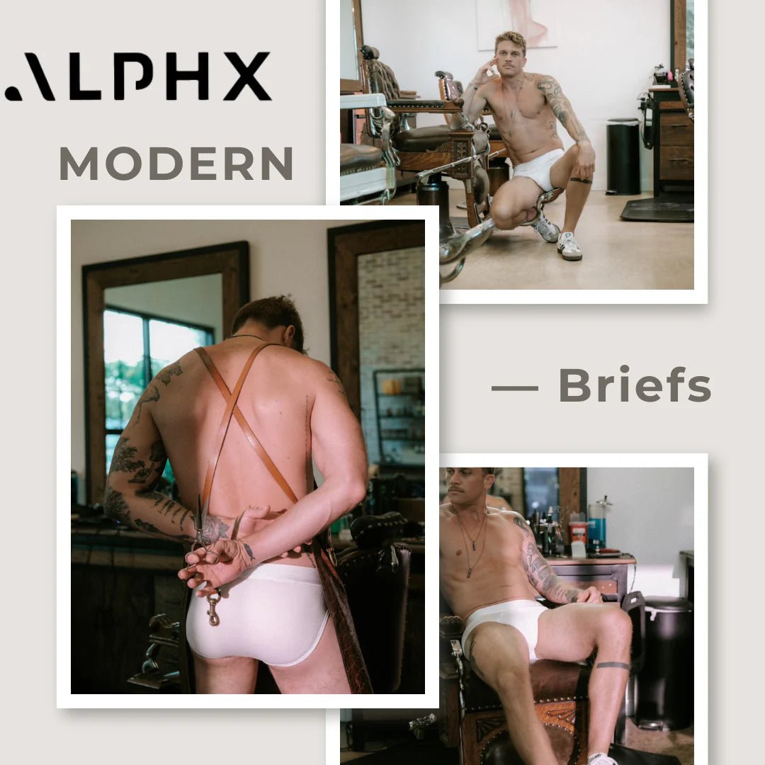 Redefining White Briefs: ALPHX Frost White Briefs - ALPHX.com