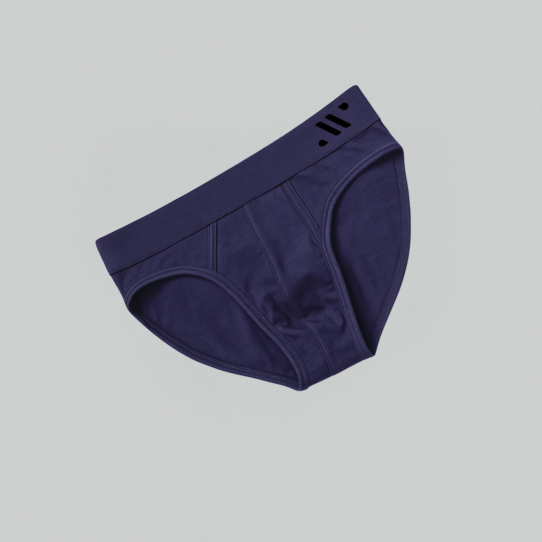ALPHX Briefs Modern Fit Maritime Navy Blue - Low Rise Full Coverage Underwear ALPHX Alphx.com