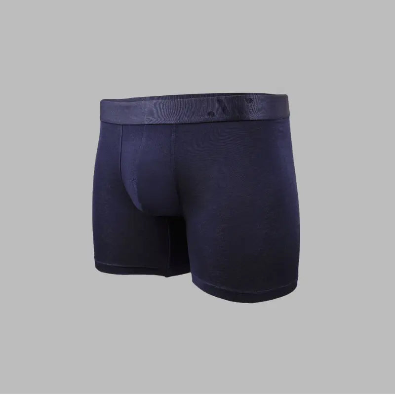 Calzoncillos boxer azul marino mas comodos para hombres de ajuste moderno ALPHX