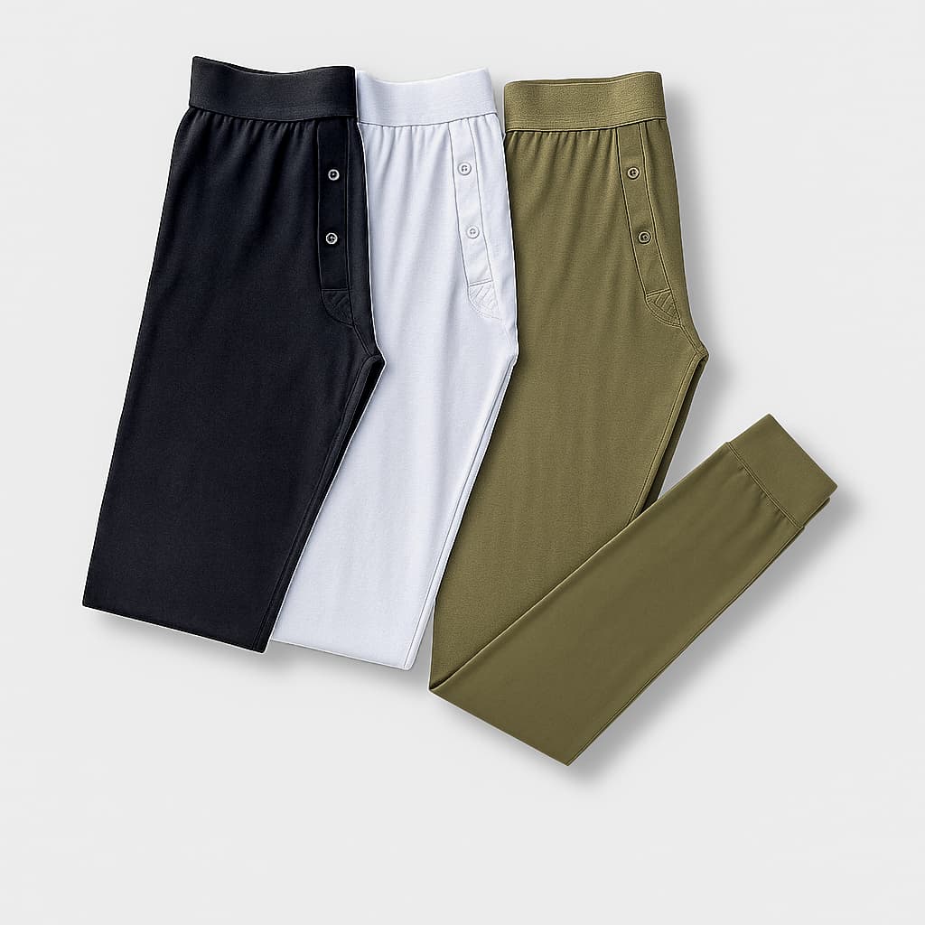 ALPHX Athletic Fit Union Pants Frost White: Room to Move, Comfort to Last