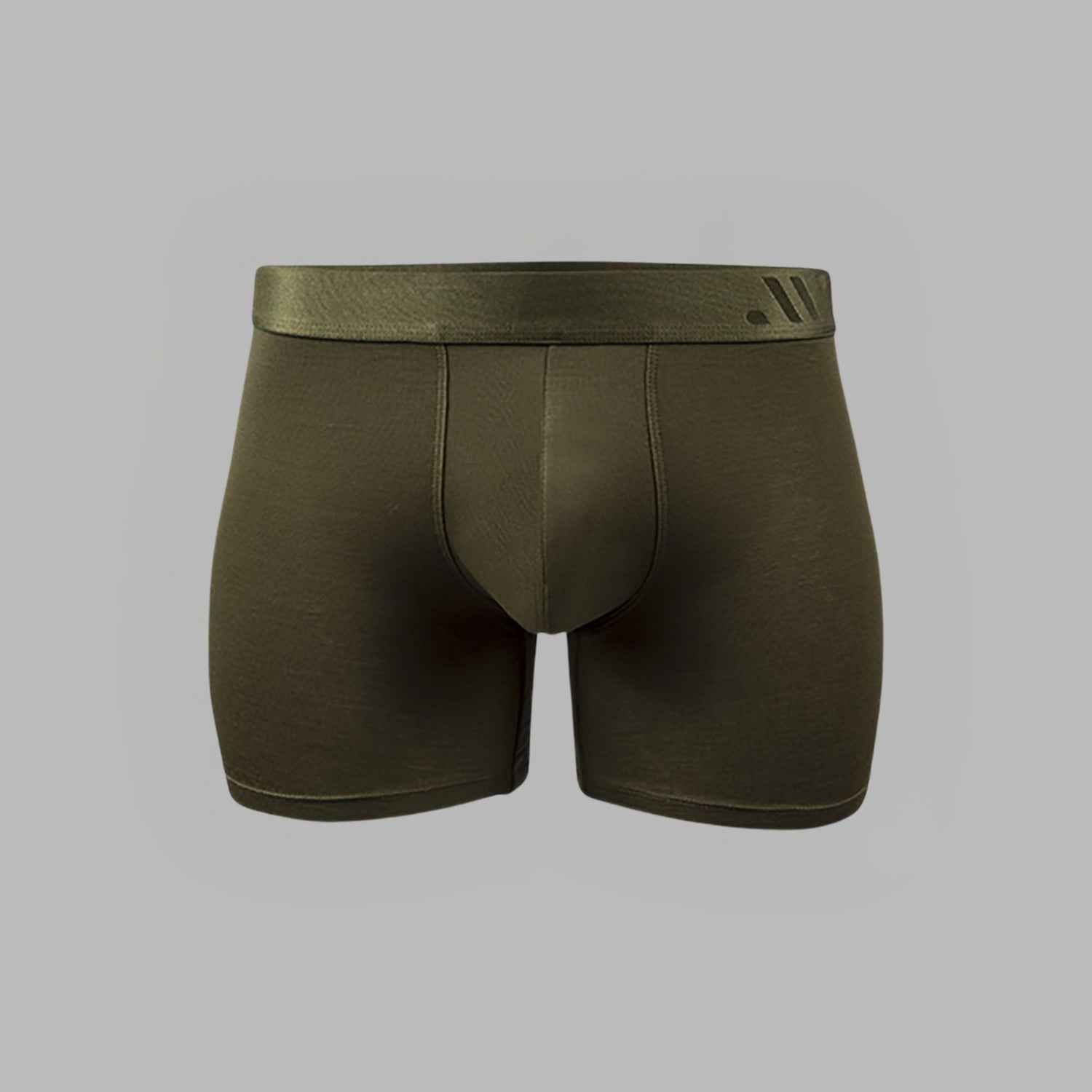 ALPHX Athletic Fit Boxer Briefs – Moss Green for Large Legs - ALPHX.com - Underwear