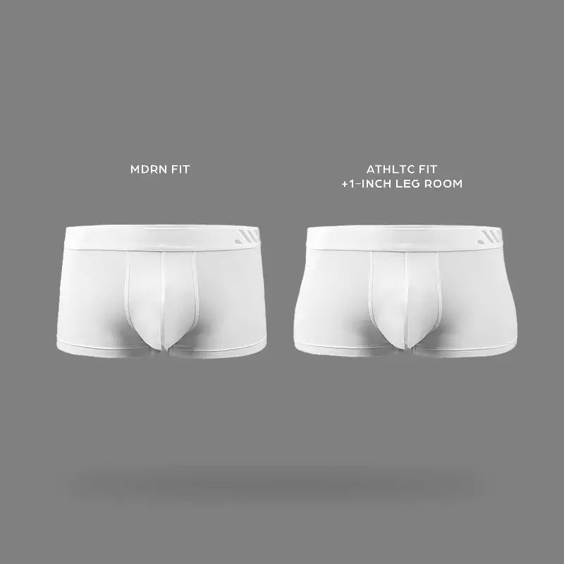 ALPHX Athletic Fit Trunks –Frost White Support & Comfort Redefined - ALPHX.com - Underwear