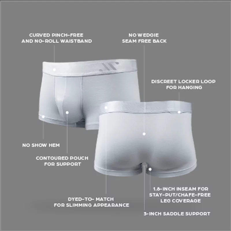 ALPHX Athletic Fit Trunks – Glacier Blue Support & Comfort Redefined - ALPHX.com - Underwear