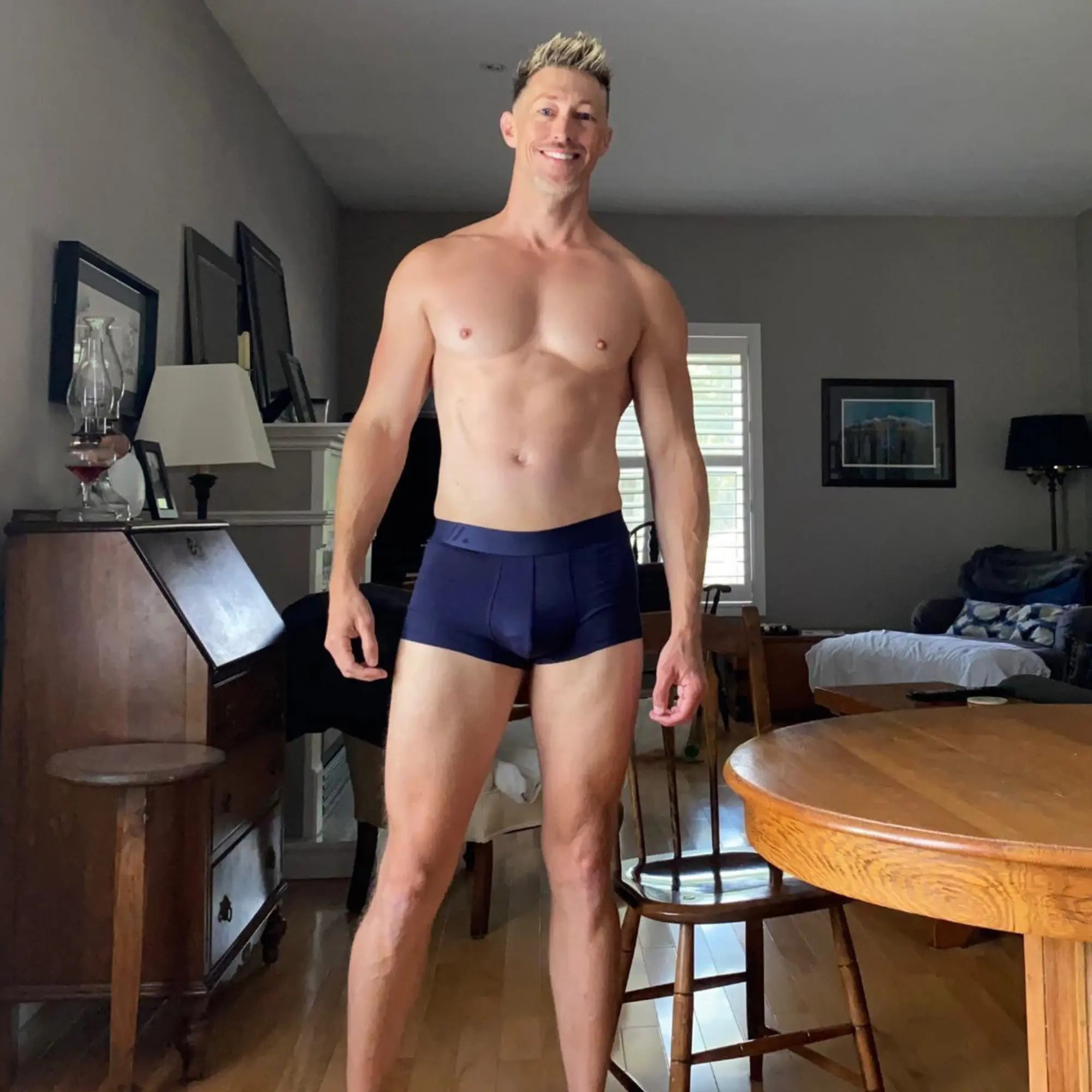 ALPHX Athletic Fit Trunks – Maritime Navy | Support & Comfort Redefined - ALPHX.com - Underwear