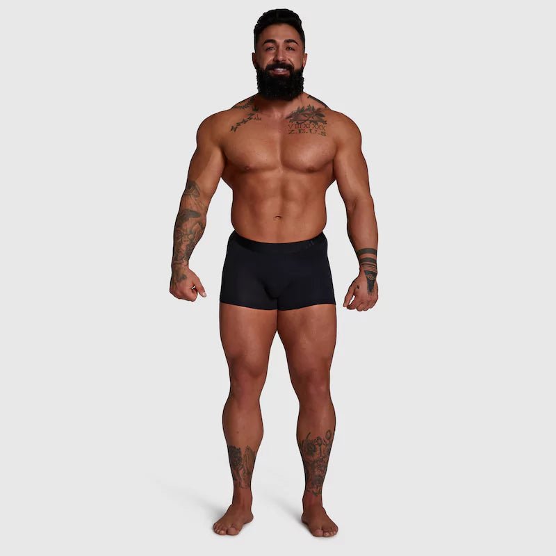 ALPHX Athletic Fit Trunks –Midnight Black Support & Comfort Redefined - ALPHX.com - Underwear