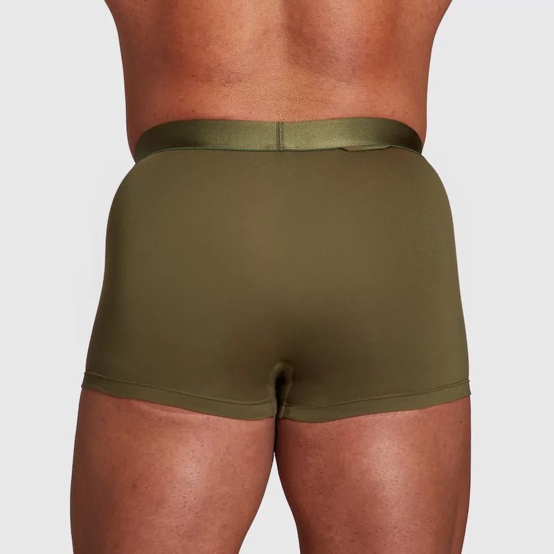 ALPHX Athletic Fit Trunks –Moss Green Support & Comfort Redefined - ALPHX.com - Underwear