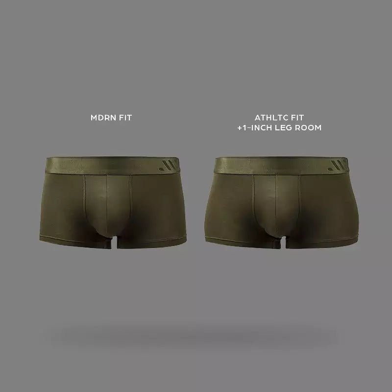 ALPHX Athletic Fit Trunks –Moss Green Support & Comfort Redefined - ALPHX.com - Underwear