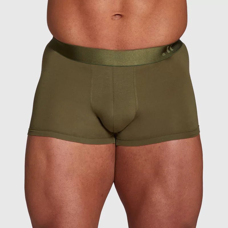 ALPHX Athletic Fit Trunks –Moss Green Support & Comfort Redefined - ALPHX.com - Underwear