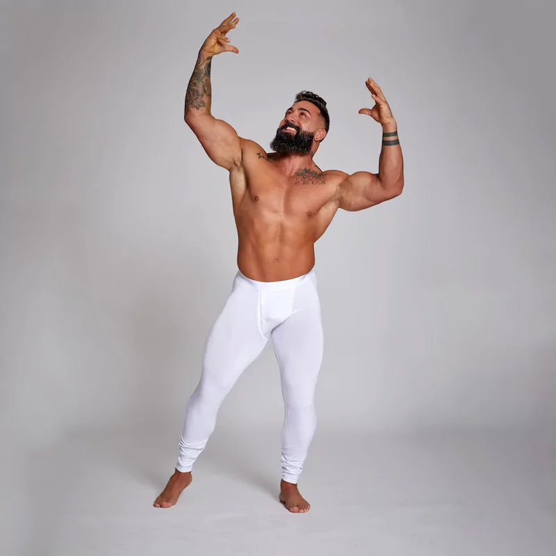 ALPHX Athletic Fit Union Pants Frost White: Room to Move, Comfort to Last - ALPHX.com - Underwear