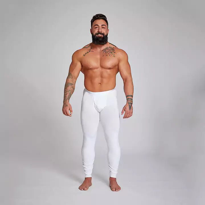 ALPHX Athletic Fit Union Pants Frost White: Room to Move, Comfort to Last - ALPHX.com - Underwear