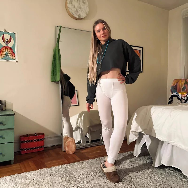 ALPHX Athletic Fit Union Pants Frost White: Room to Move, Comfort to Last - ALPHX.com - Underwear