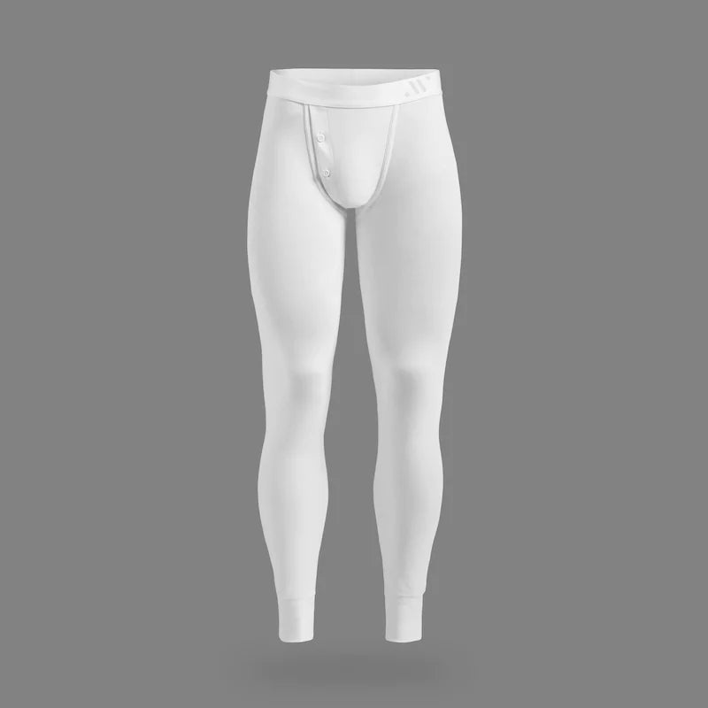 ALPHX Athletic Fit Union Pants Frost White: Room to Move, Comfort to Last - ALPHX.com - Underwear