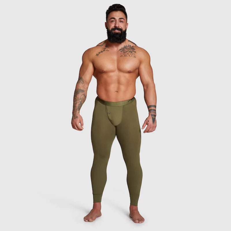 ALPHX Athletic Fit Union Pants Moss Green: Room to Move, Comfort to Last - ALPHX.com - Underwear