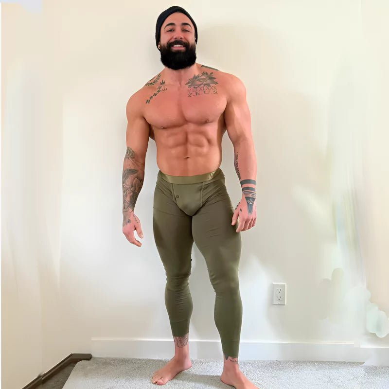 ALPHX Athletic Fit Union Pants Moss Green: Room to Move, Comfort to Last - ALPHX.com - Underwear