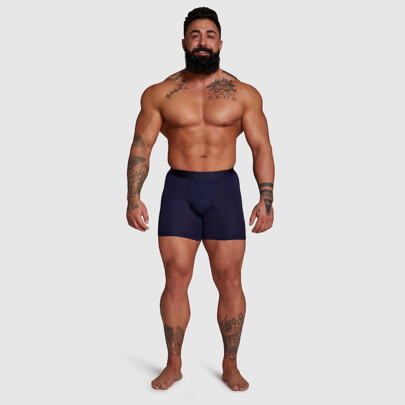 ALPHX Boxer Briefs Athletic Fit Maritime Navy – Extra Room More Comfort - ALPHX.com - Underwear