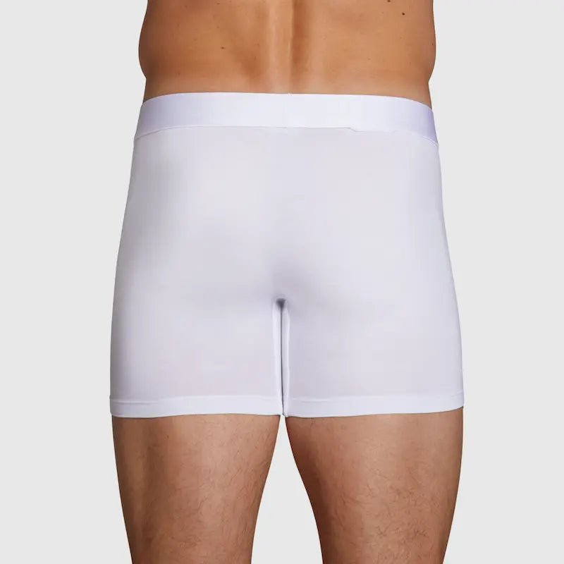 ALPHX Boxer Briefs Modern Fit Classic Frost White – Timeless Comfort - ALPHX.com - Underwear