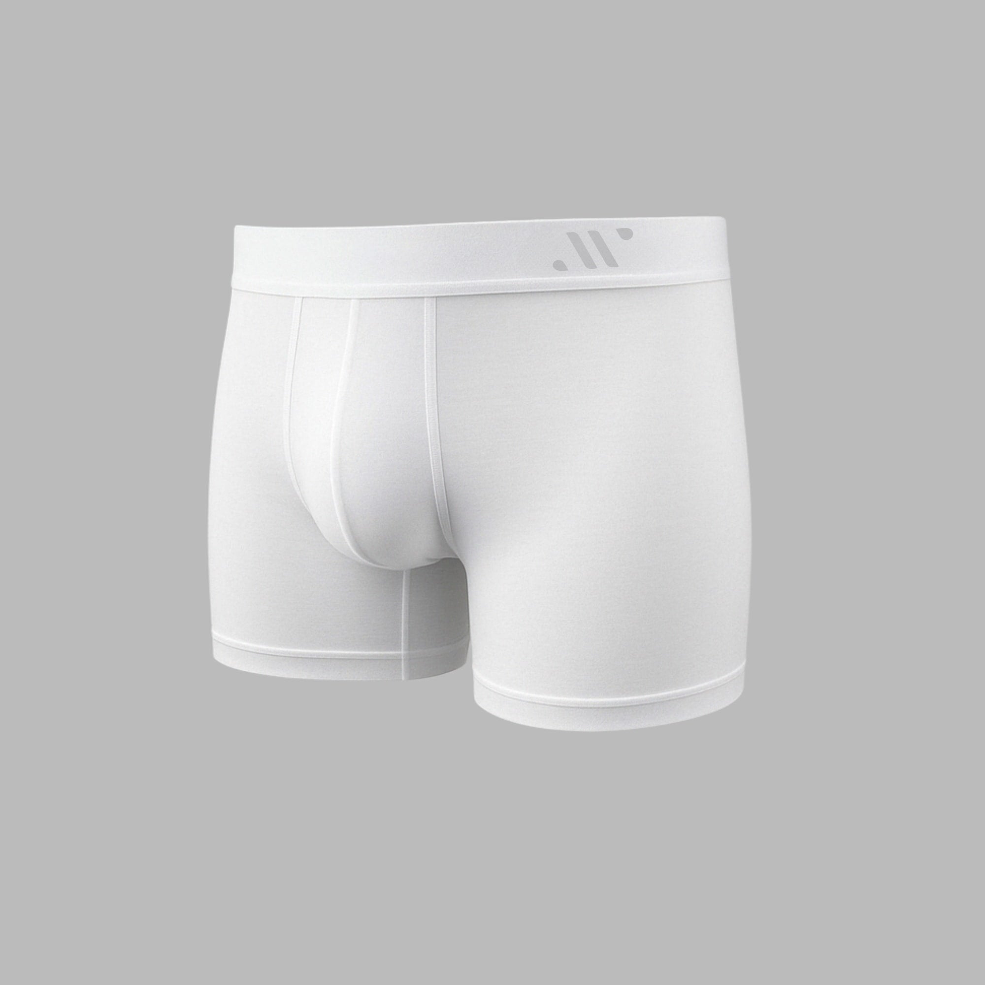 ALPHX Boxer Briefs Modern Fit Classic Frost White – Timeless Comfort - ALPHX.com - Underwear