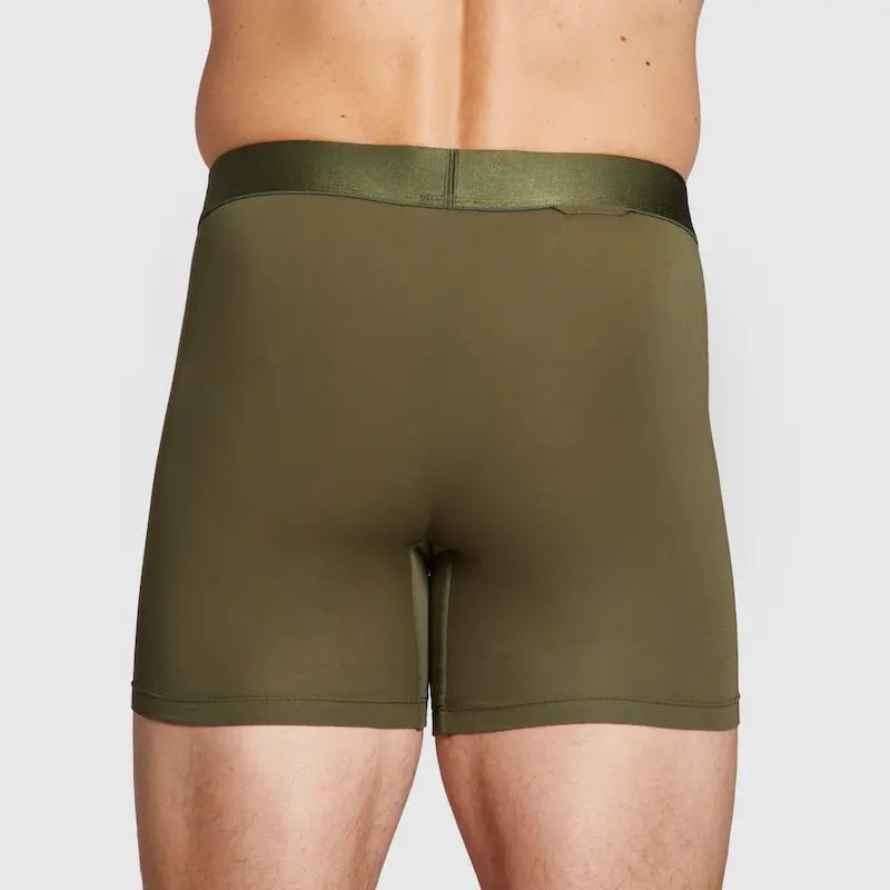 ALPHX Boxer Briefs Modern Fit Classic Moss Green – Timeless Comfort - ALPHX.com - Underwear
