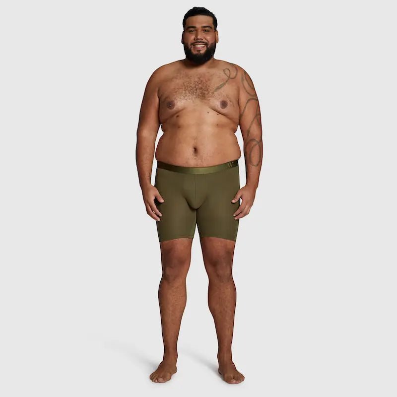 ALPHX Boxer Briefs Modern Fit Classic Moss Green – Timeless Comfort - ALPHX.com - Underwear