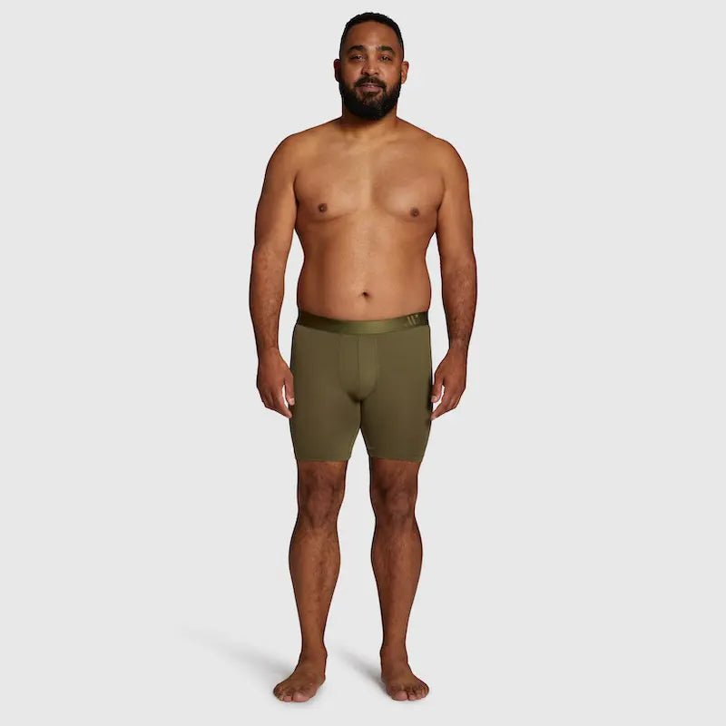 ALPHX Boxer Briefs Modern Fit Classic Moss Green – Timeless Comfort - ALPHX.com - Underwear