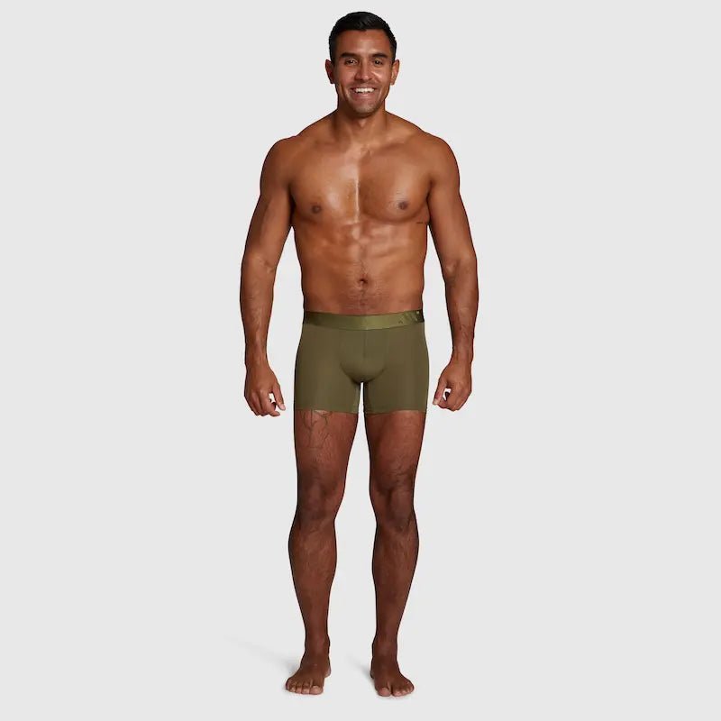 ALPHX Boxer Briefs Modern Fit Classic Moss Green – Timeless Comfort - ALPHX.com - Underwear