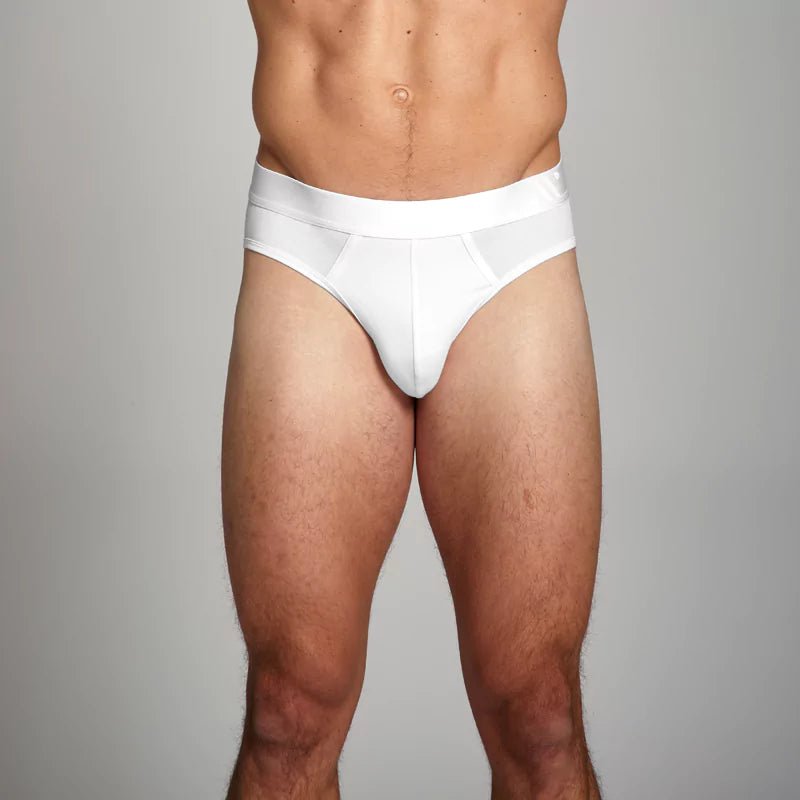 ALPHX Briefs Modern Fit Frost White - Low Rise Full Coverage - ALPHX.com - Underwear