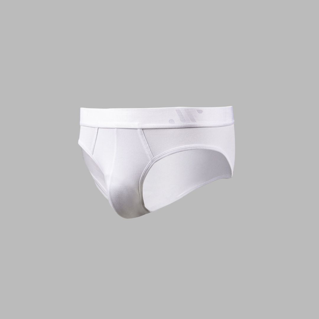ALPHX Briefs Modern Fit Frost White - Low Rise Full Coverage - ALPHX.com - Underwear