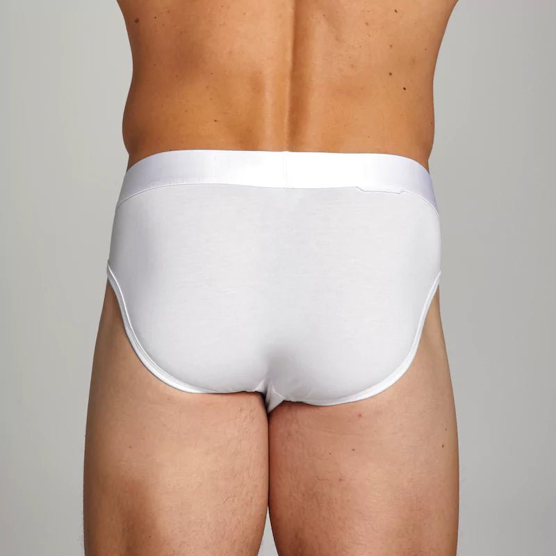 ALPHX Briefs Modern Fit Frost White - Low Rise Full Coverage - ALPHX.com - Underwear