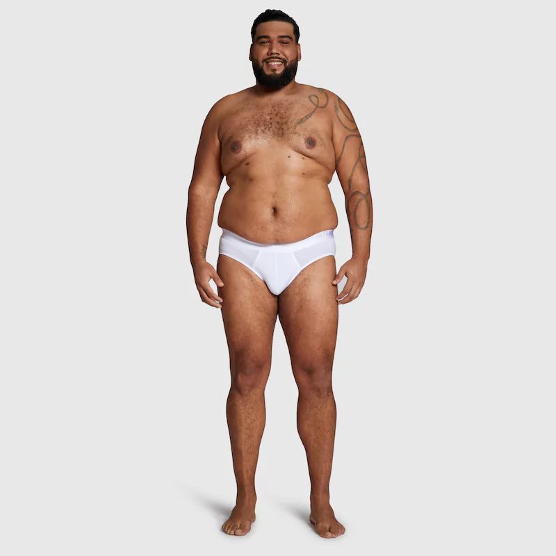ALPHX Briefs Modern Fit Frost White - Low Rise Full Coverage - ALPHX.com - Underwear