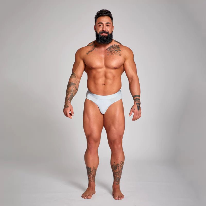 ALPHX Briefs Modern Fit Glacier Blue - Low Rise Full Coverage - ALPHX.com - Underwear