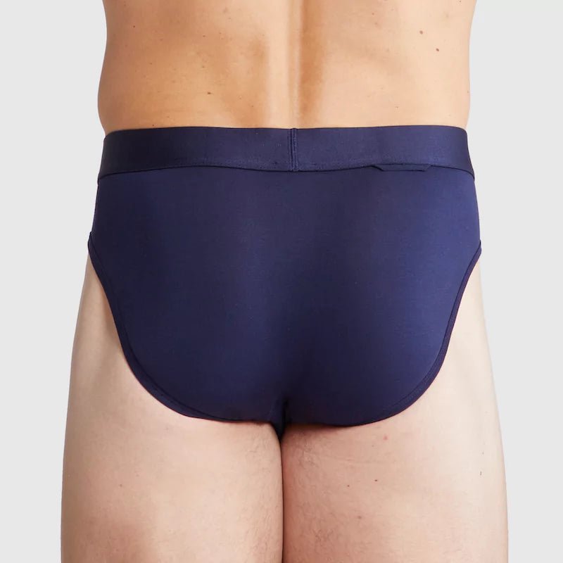 ALPHX Briefs Modern Fit Maritime Navy Blue - Low Rise Full Coverage - ALPHX.com - Underwear