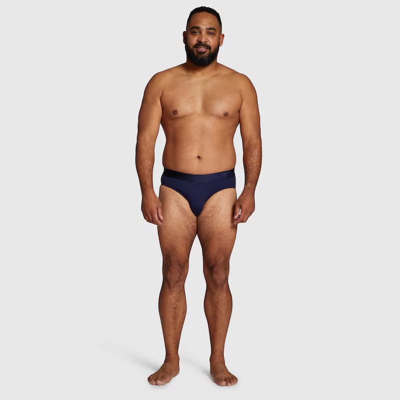 ALPHX Briefs Modern Fit Maritime Navy Blue - Low Rise Full Coverage - ALPHX.com - Underwear