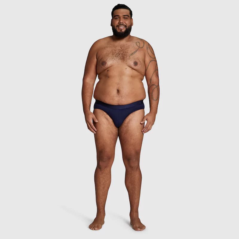 ALPHX Briefs Modern Fit Maritime Navy Blue - Low Rise Full Coverage - ALPHX.com - Underwear