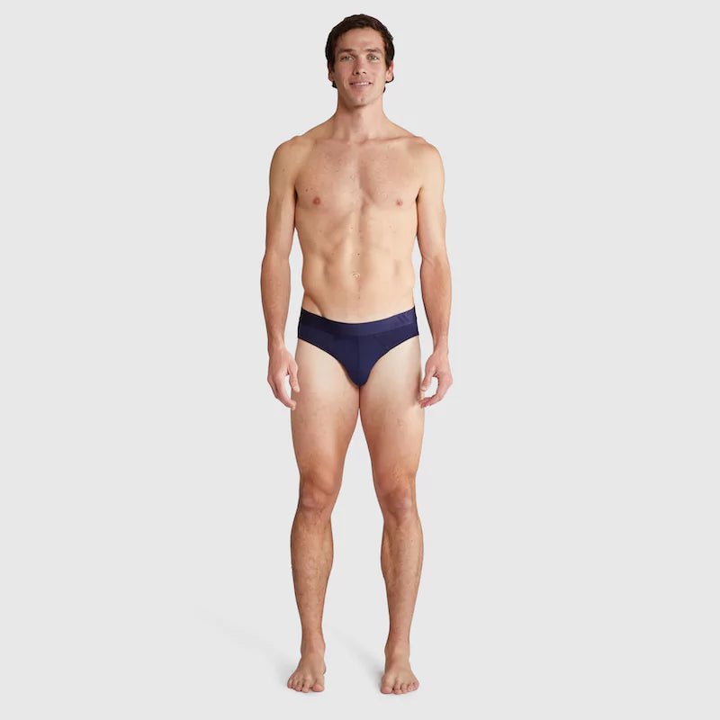 ALPHX Briefs Modern Fit Maritime Navy Blue - Low Rise Full Coverage - ALPHX.com - Underwear