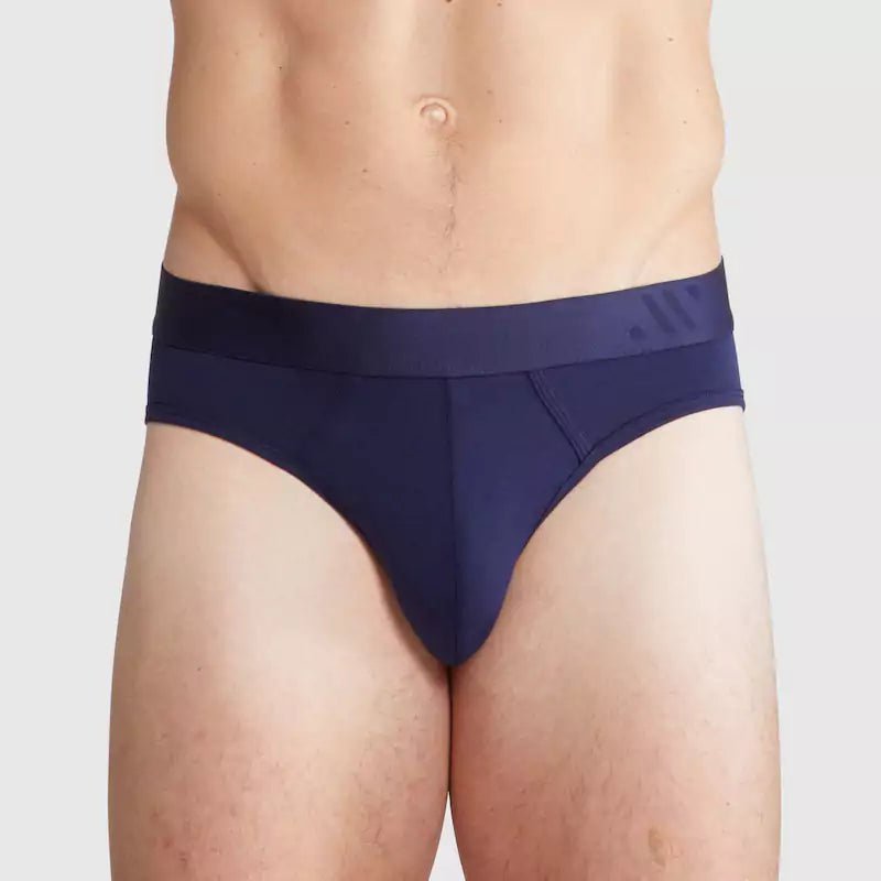ALPHX Briefs Modern Fit Maritime Navy Blue - Low Rise Full Coverage - ALPHX.com - Underwear