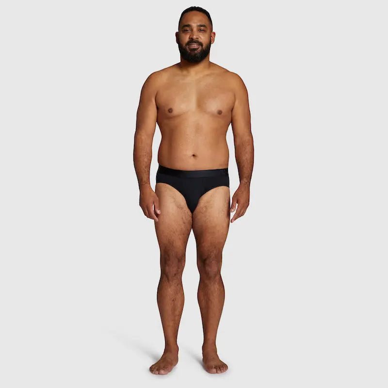 ALPHX Briefs Modern Fit Midnight Black - Low Rise Full Coverage - ALPHX.com - Underwear