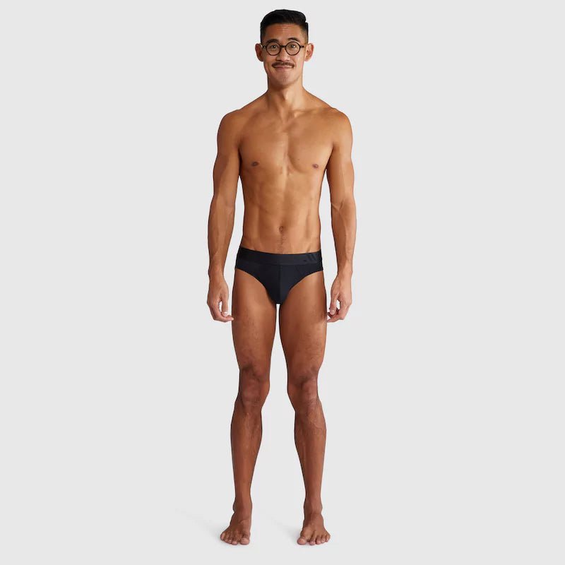 ALPHX Briefs Modern Fit Midnight Black - Low Rise Full Coverage - ALPHX.com - Underwear