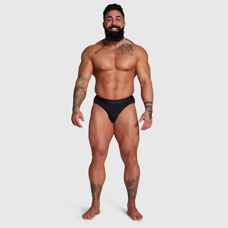 ALPHX Briefs Modern Fit Midnight Black - Low Rise Full Coverage - ALPHX.com - Underwear