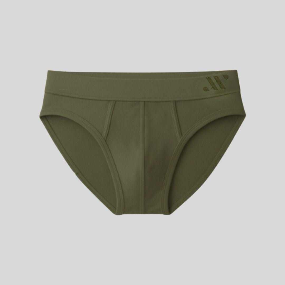 ALPHX Briefs Modern Moss Green - Low Rise Full Coverage - ALPHX.com - Underwear - ALPHX.com - Underwear