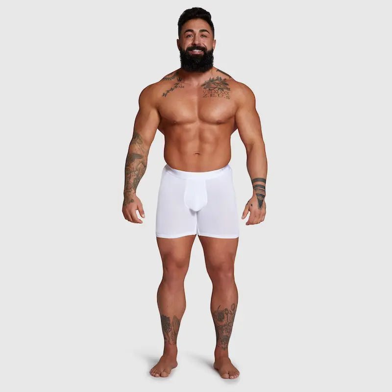 ALPHX Comfort Class Boxer Brief - Athletic Fit - Frost White | ALPHX.com - ALPHX.com - Underwear