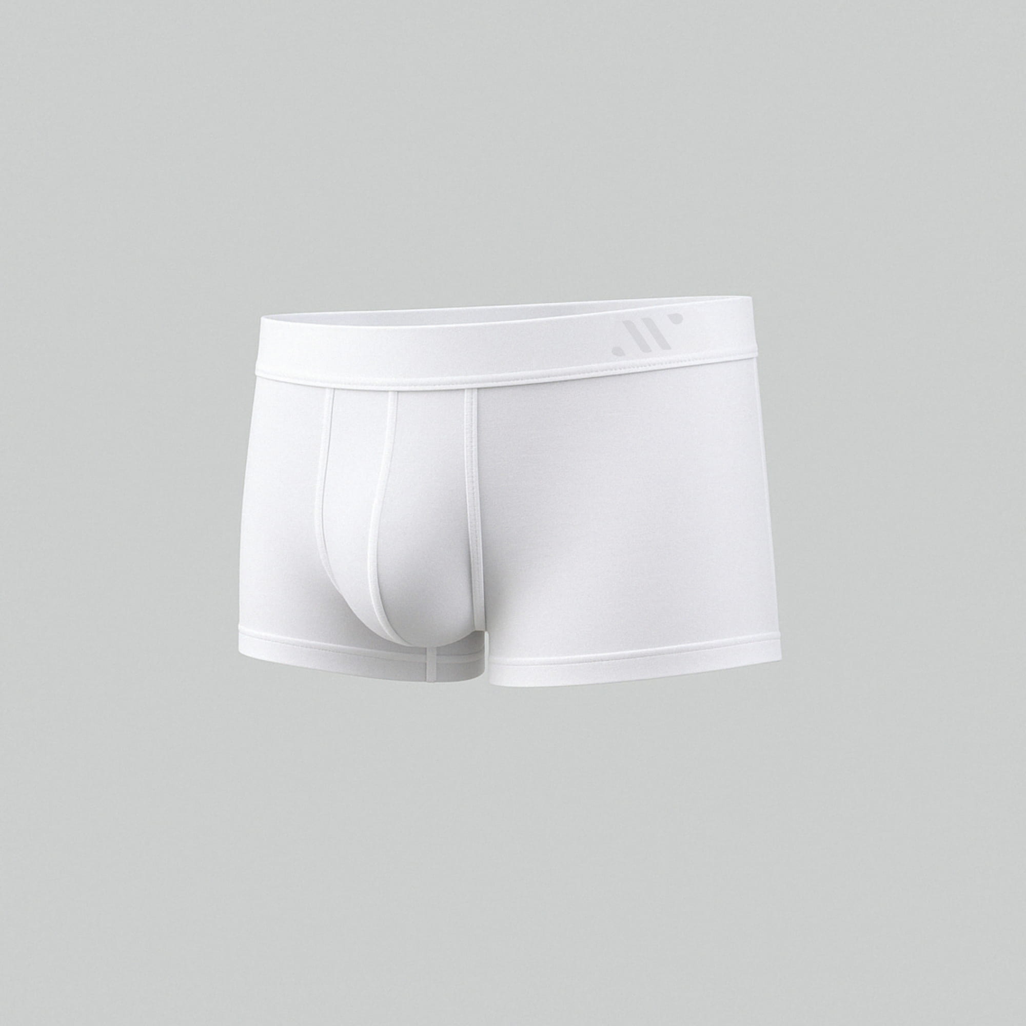 ALPHX Modern Fit Trunks –Frost White Support & Comfort Redefined - ALPHX.com - Underwear