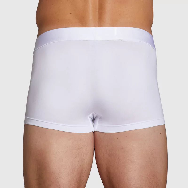 ALPHX Modern Fit Trunks –Frost White Support & Comfort Redefined - ALPHX.com - Underwear