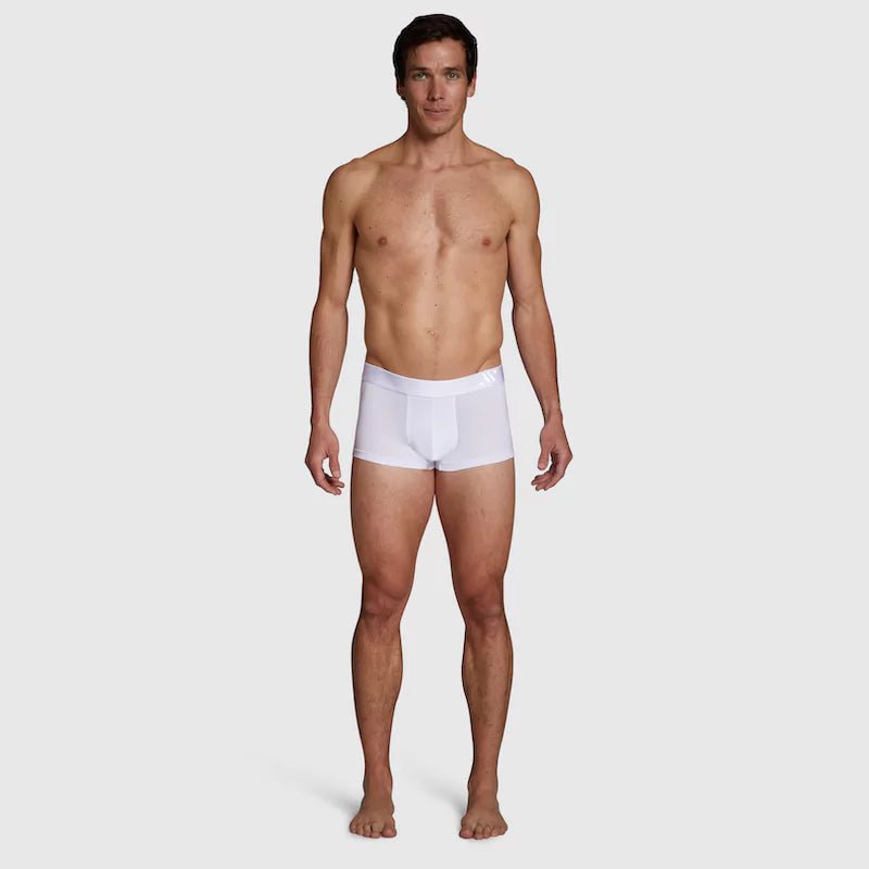 ALPHX Modern Fit Trunks –Frost White Support & Comfort Redefined - ALPHX.com - Underwear