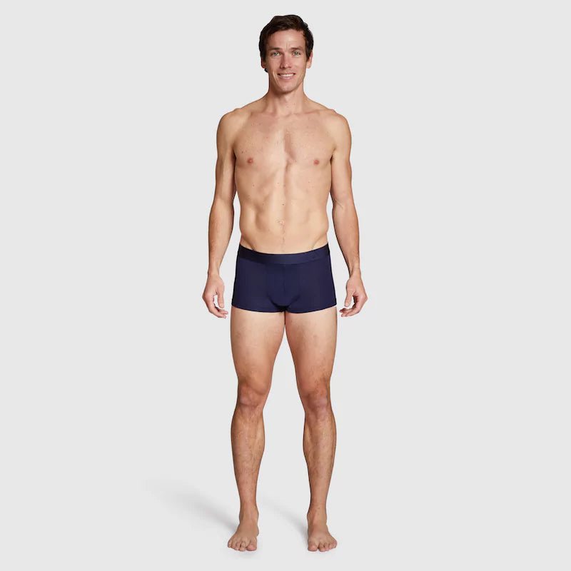 ALPHX Modern Fit Trunks –Maritime Navy Blue Support & Comfort Redefined - ALPHX.com - Underwear