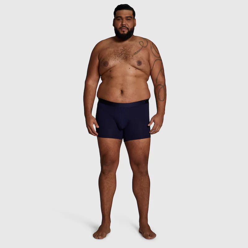 ALPHX Modern Fit Trunks –Maritime Navy Blue Support & Comfort Redefined - ALPHX.com - Underwear
