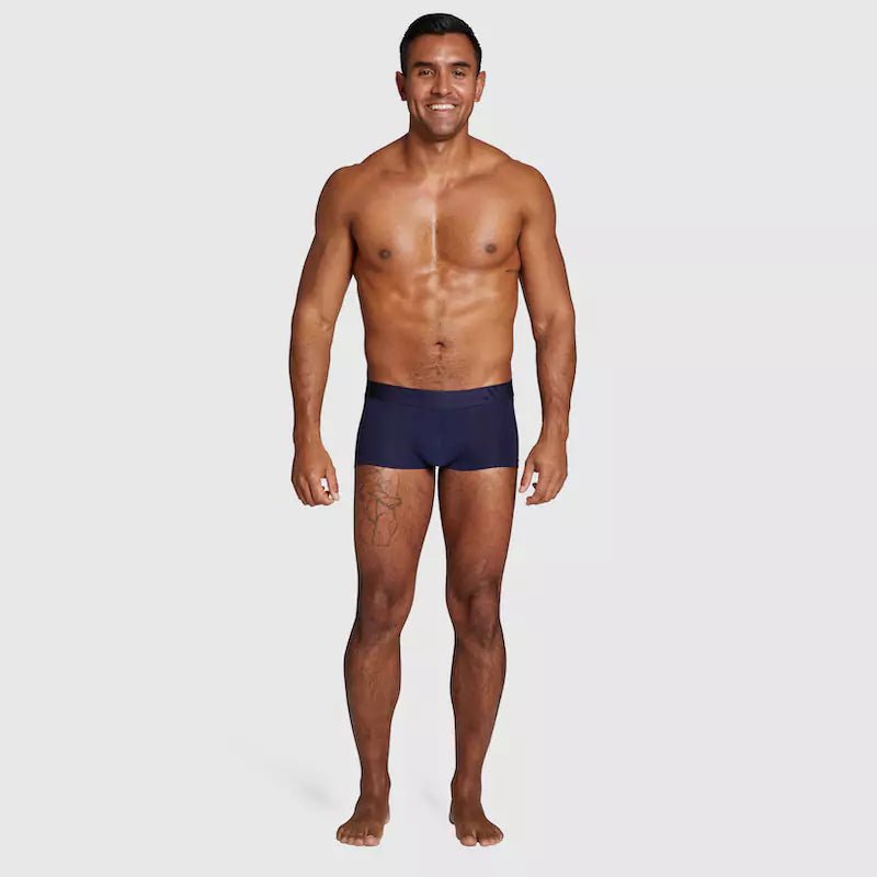 ALPHX Modern Fit Trunks –Maritime Navy Blue Support & Comfort Redefined - ALPHX.com - Underwear