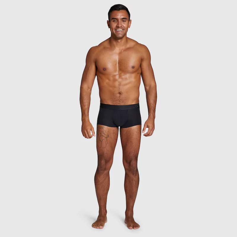 ALPHX Modern Fit Trunks –Midnight Black Support & Comfort Redefined - ALPHX.com - Underwear