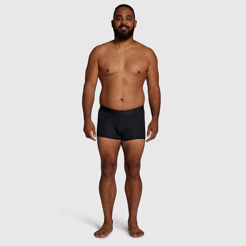 ALPHX Modern Fit Trunks –Midnight Black Support & Comfort Redefined - ALPHX.com - Underwear