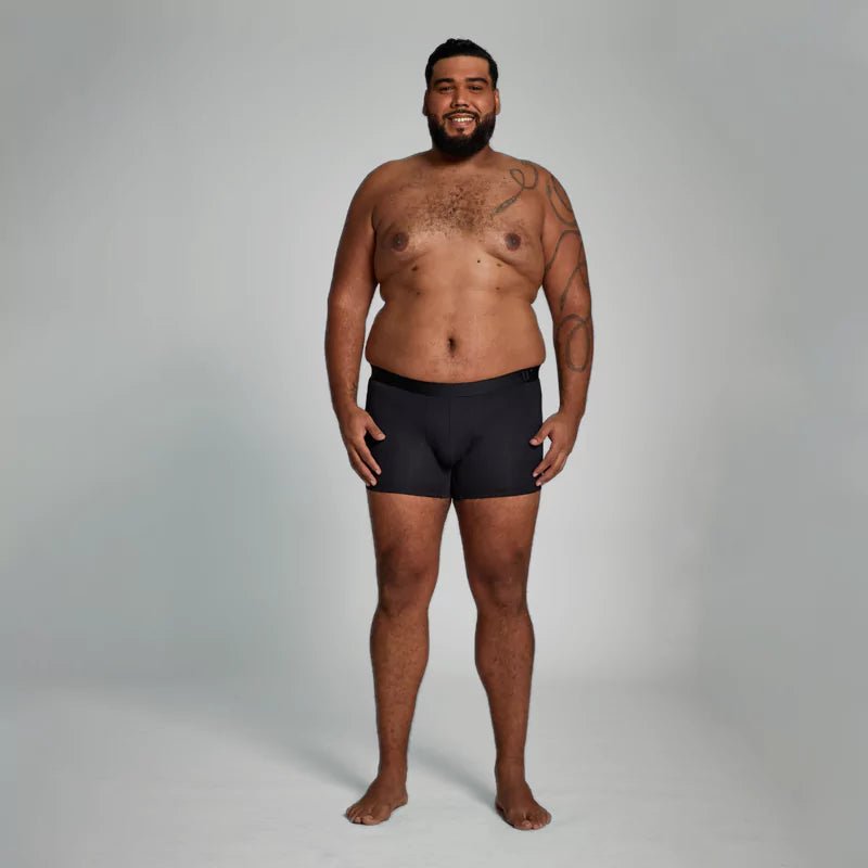 ALPHX Modern Fit Trunks –Midnight Black Support & Comfort Redefined - ALPHX.com - Underwear