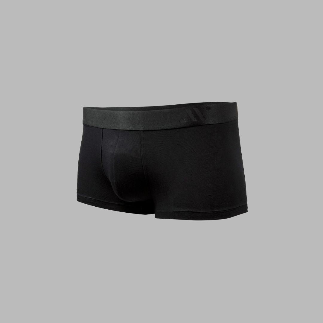 ALPHX Modern Fit Trunks –Midnight Black Support & Comfort Redefined - ALPHX.com - Underwear